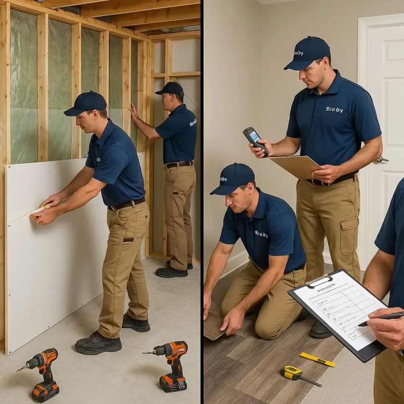 Repairs and Reconstruction process in East Haddam, CT